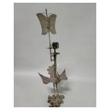 Vintage Chinese brass figural candlestick