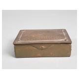 Vintage brass German stamp box