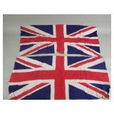 Pair of vintage Great Britain flags