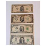 1934-1976 US currency, $10 1934-A, $5 1950