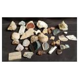 Group of rock specimens, box lot