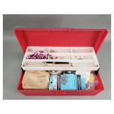 Jewelry/hobby toolbox with contents