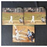 Lot of 3 Howie Kendrick signed photos