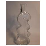 Vintage Blenko puzzle/wiggle clear glass vase