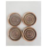 4pc Le Mason co. Boston Massachusetts copper tone