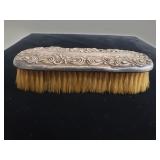 Victorian sterling silver , wood, and bristle