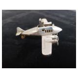 Vintage aluminum airplane lighter