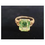 14k gold ring with semi precious stone