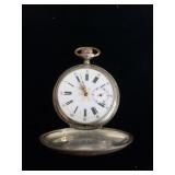 Antique .800 silver case pocket watch