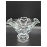 Joe Zimmerman signed hand-blown glass bowl, 1978