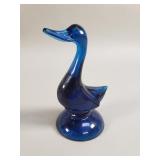 Viking glass Bluenique duck figurine