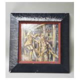 Signed oil on board painting