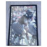 Framed Troy Aikman signed poster