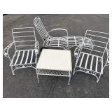 Vintage iron patio set