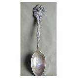 Sterling silver souvenir spoon depicting Old