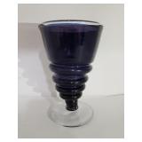 Blenko glass footed vase