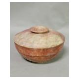 Antique soapstone covered bowl