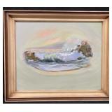 Framed and signed oil on canvas painting