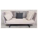 Kettal Bitta aluminum and polyester rope sofa