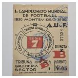 1930 FIFA World Cup semifinal ticket stub