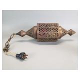 Vintage Moroccan pendant light plug in style