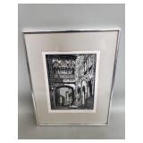 Vintage signed lithograph