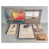 Group of antique books & guides from 1915 Pan