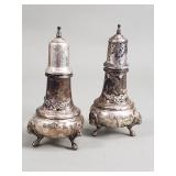 Vintage sterling silver salt and pepper shakers