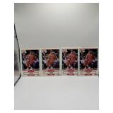 Four Scottie Pippin ï¿½90 Fleer basketball cards