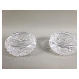 Pair of Waterford crystal ashtrays