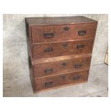 Pair of vintage Japanese Tansu chests