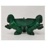 Art Deco malachite ashtray