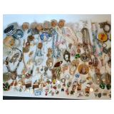 Large collection of costume jewelry