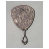 Antique silver mirror
