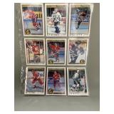 Assorted 1992 o-pee-chee hockey cards