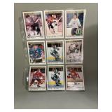 Page of assorted 1992 O-PEE-Chee hockey cards