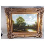 Signed Berser vintage oil on canvas