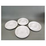 4 vintage California pottery artichoke plates