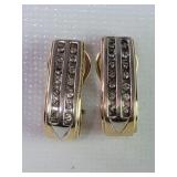 10k gold and diamond earrings