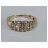 10k gold and diamond ring