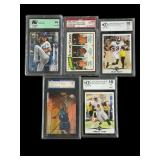 Lot of 5 graded cards