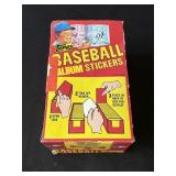 Vintage 1982 Topps baseball album stickers box