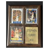 Stephen Curry card plaque