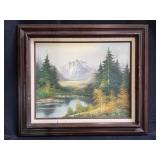 Signed oil painting on canvas