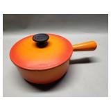 Le Creuset Cousances enamel saucepan with lid