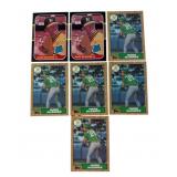 Lot of 7 1987 Mark McGwire rookie cards