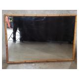 Vintage faux bamboo wall mirror