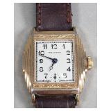 Vintage Waltham wristwatch with Art Deco style