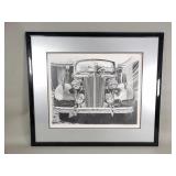 James Farrah signed lithograph "Tops Down" 181/200