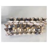 Group of J. Perez Ruiz silver plate stemware